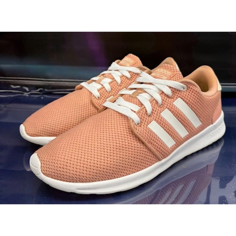 Adidas QT Racer Cloadfoam Mesh Coral White EE3689 Womens sneakers size 11